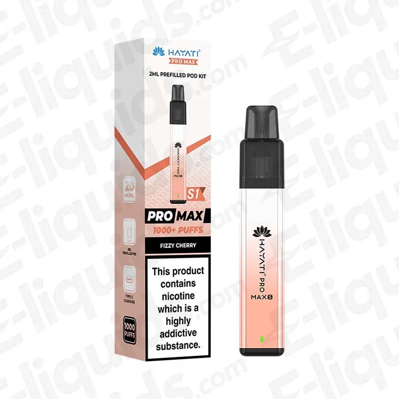 Hayati Pro Max S1 Fizzy Cherry Prefilled Pod Kit