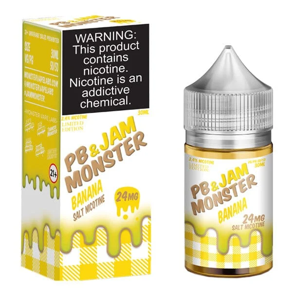Banana PB & J By Jam Monster Salts 30mL