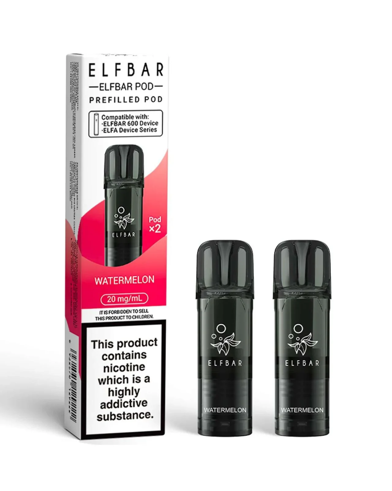 Watermelon Elf Bar 600 Pods (x2)