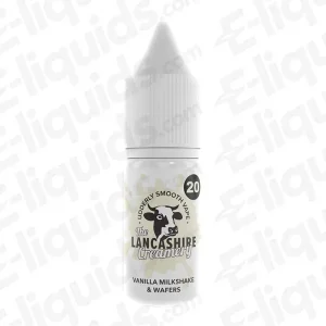The Lancashire Creamery Vanilla Milkshake Wafers Nic Salt