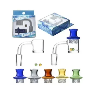 Non branded (Banger) QB13 90° Flat Top Bucket Banger 14mm Male Slurper Set
