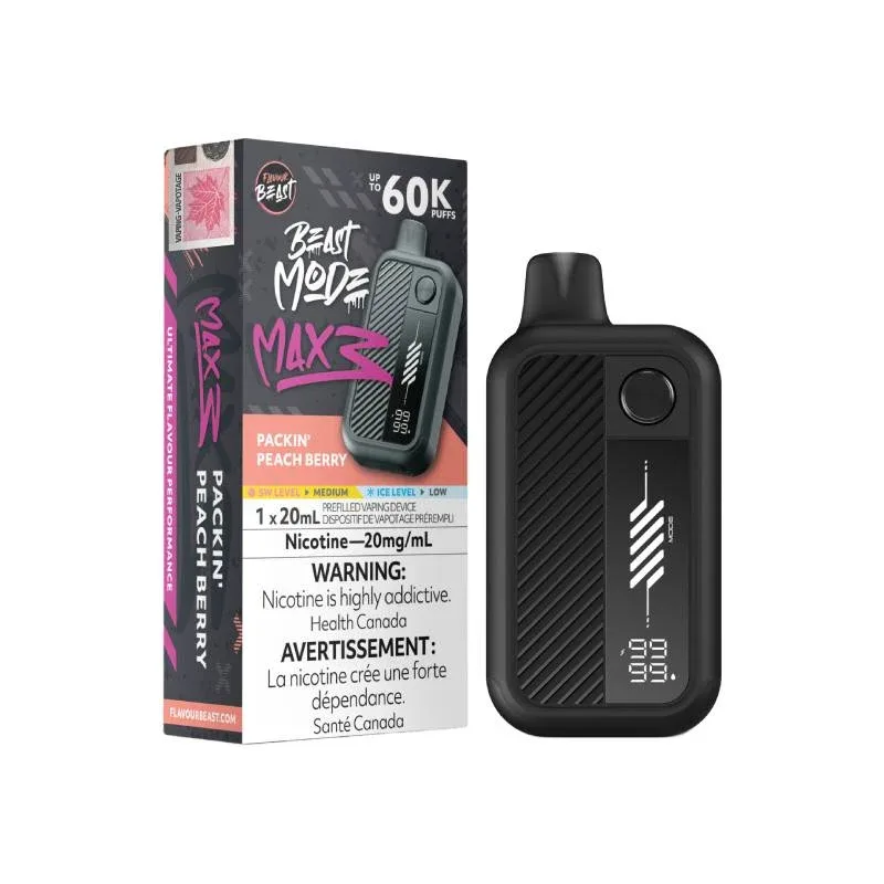 Flavour Beast - Beast Mode Max 3 60k Packin’ Peach Berry