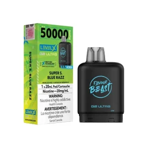 Flavour Beast Level X G2 Ultra Pod 50K - Super S. Blue Razz Iced