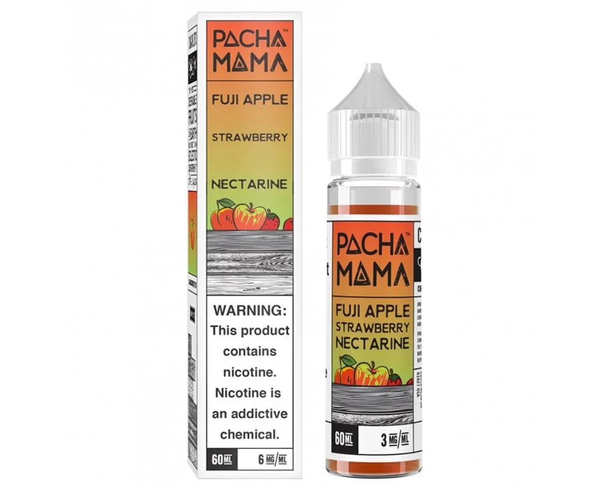 Pacha Mama Ejuice Fuji Apple Strawberry Nectarine