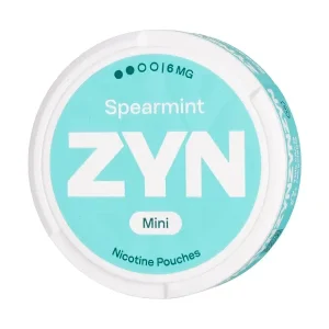 Spearmint Mini Medium Nicotine Pouches by Zyn