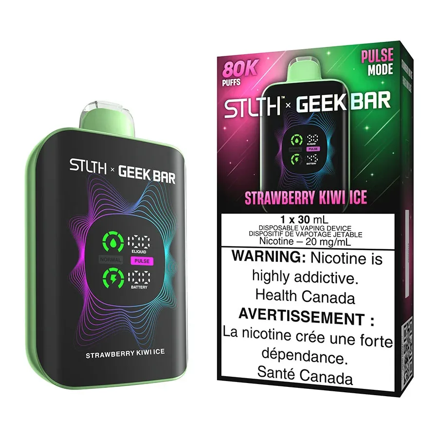 STLTH X Geek Bar Disposable Vape Device - Strawberry Kiwi Ice