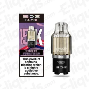 SKE Bar 15K Strawberry Raspberry Cherry Ice Prefilled Pods