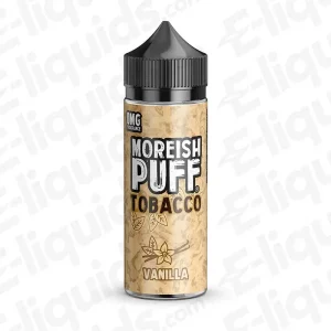 Moreish Puff Tobacco Vanilla Tobacco 100ml Shortfill Vape Juice