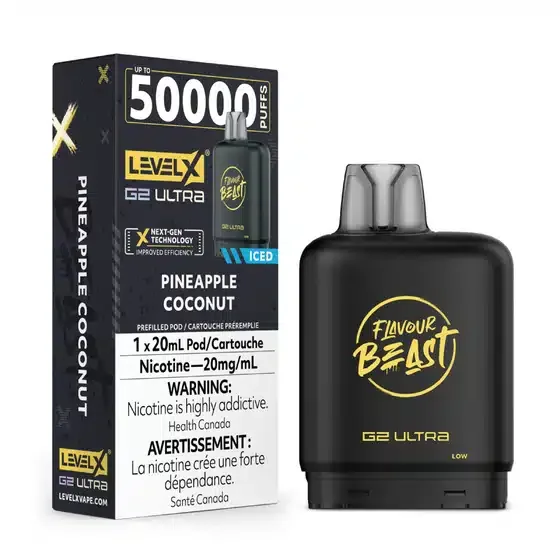 Level X Flavour Beast G2 Ultra Pineapple Coconut Iced (6/box)