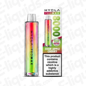 Hyola Pro Max 8000 Sour Apple Cherry Prefilled Pod Kit