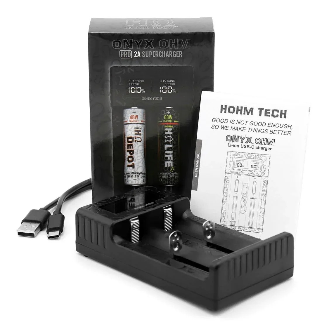 Hohm Tech Onyx Ohm 2A USB-C Charger