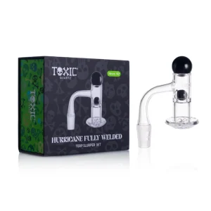 MKGlass TXQB1 Toxic Quartz 14MM 90° Hurricane Fully Welded Terp Slurper Set