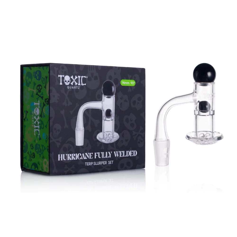 MKGlass TXQB1 Toxic Quartz 14MM 90° Hurricane Fully Welded Terp Slurper Set
