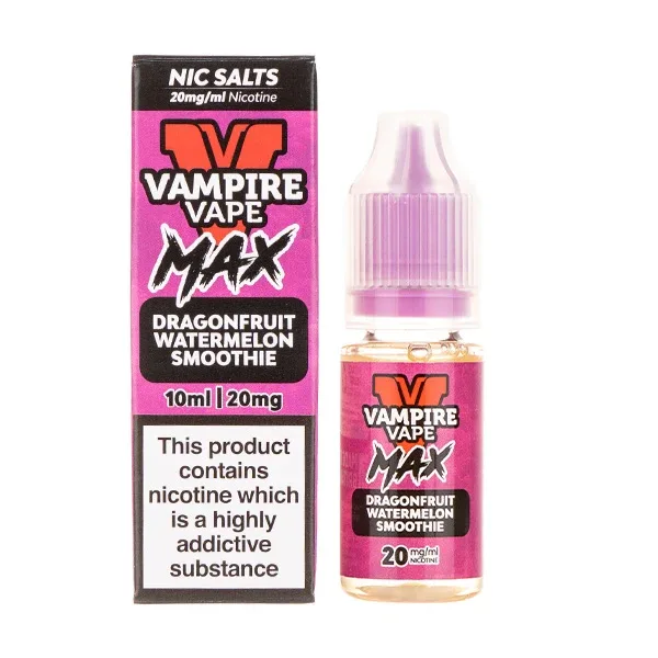 Dragonfruit Watermelon Smoothie Nic Salt E-Liquid by Vampire Vape Max - Image 2