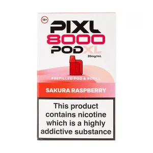 Sakura Raspberry Pixl 8000 Prefilled Pod + Refill Pack