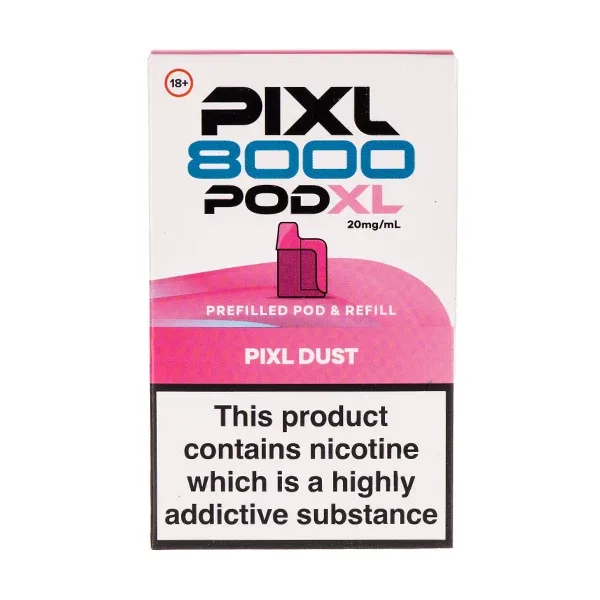 Strawberry Raspberry Ice (Pixl Dust) Pixl 8000 Prefilled Pod + Refill Pack