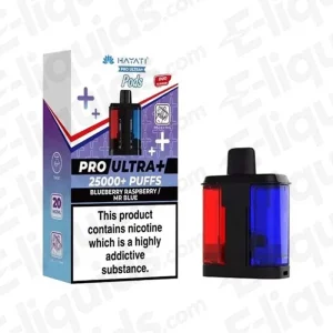 Hayati Pro Ultra+ 25K Blueberry Raspberry - Mr Blue Prefilled Pods