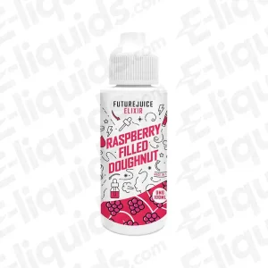 Future Juice Elixir Raspberry Filled Doughnut100ml Shortfill Vape Juice