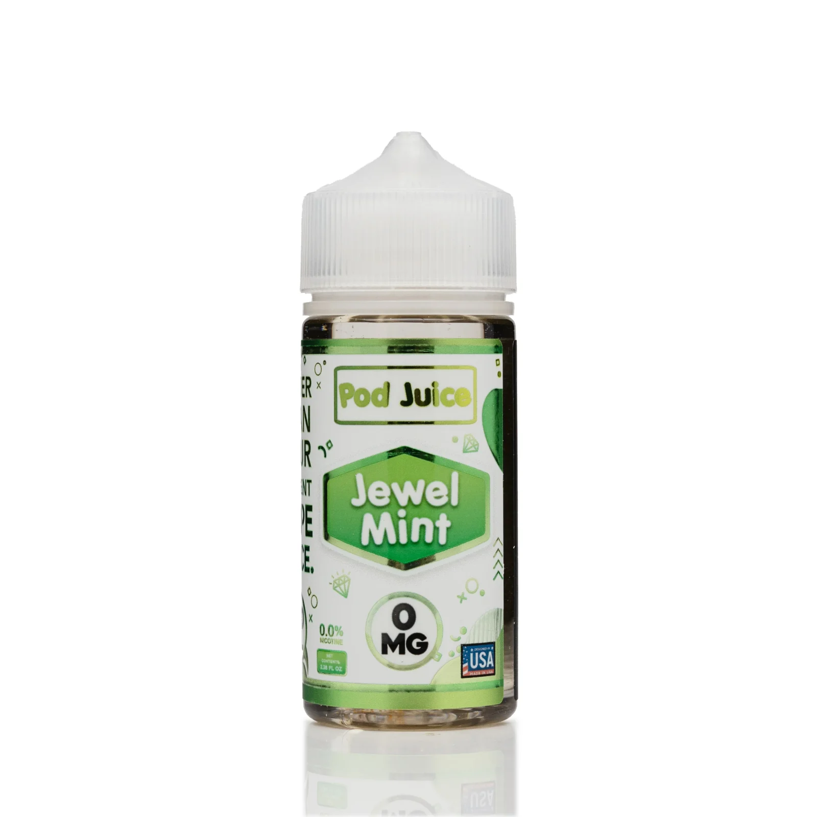 Pod Juice - Jewel Mint - No Nicotine Vape Juice - 100ml