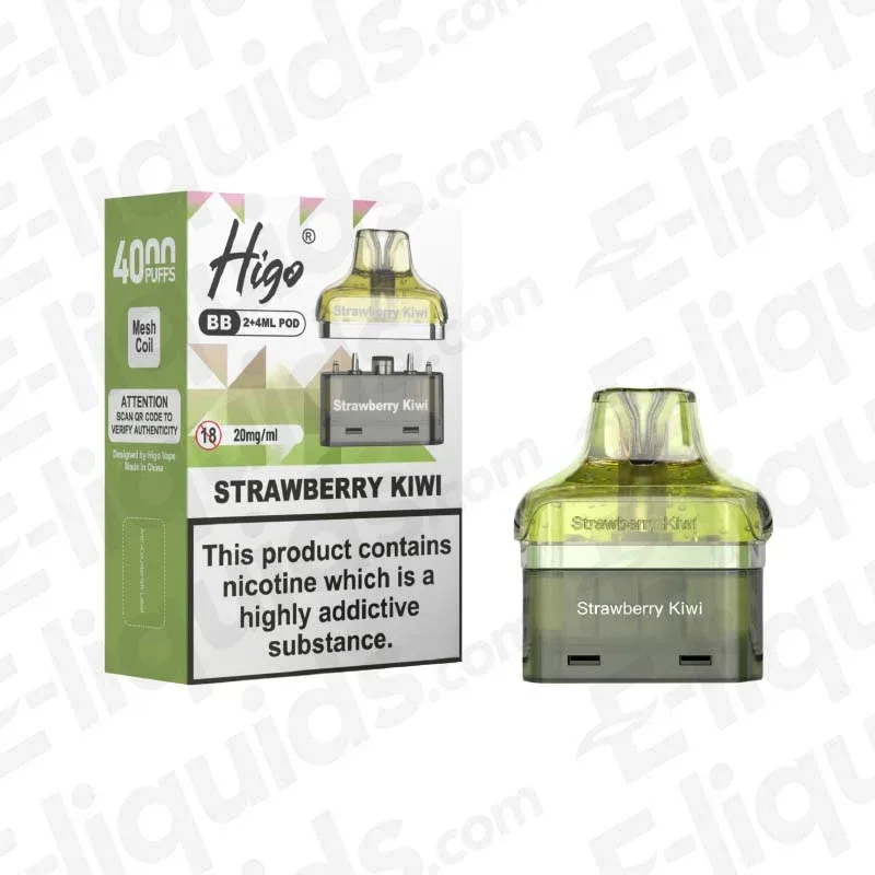 Higo BB 4000 Strawberry Kiwi Prefilled Pod
