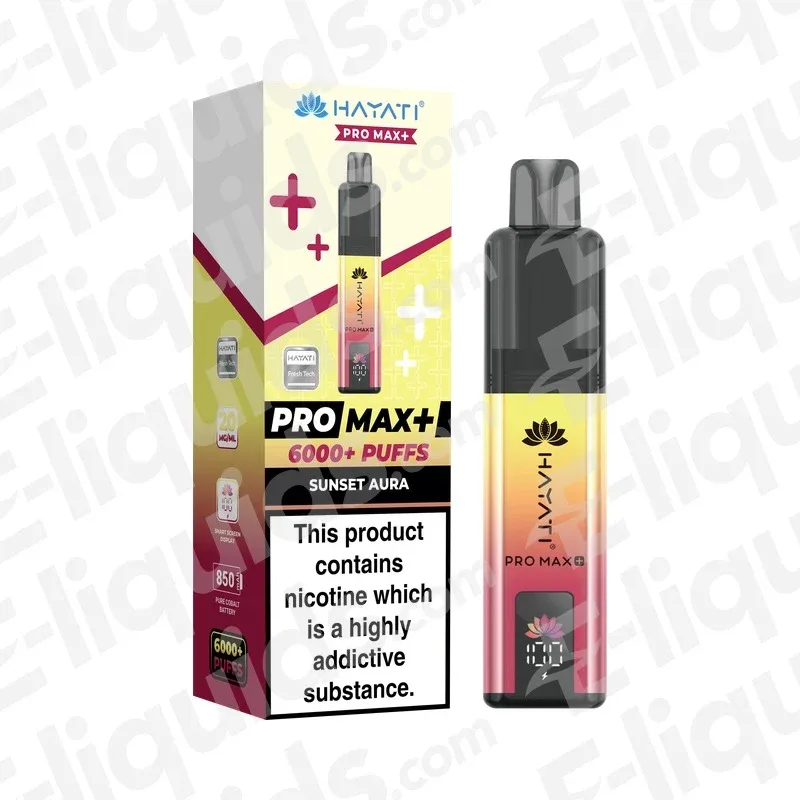Hayati Pro Max+ 6K Sunset Aura Prefilled Pod Kit