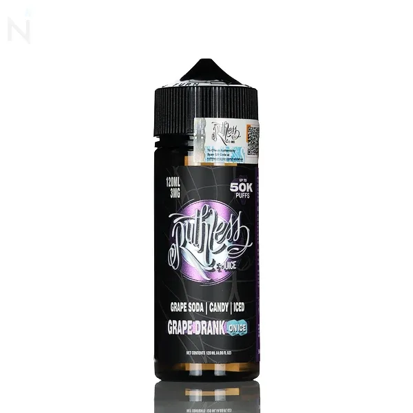 Ruthless Original E-Liquid - Grape Drank On Ice - 120mL