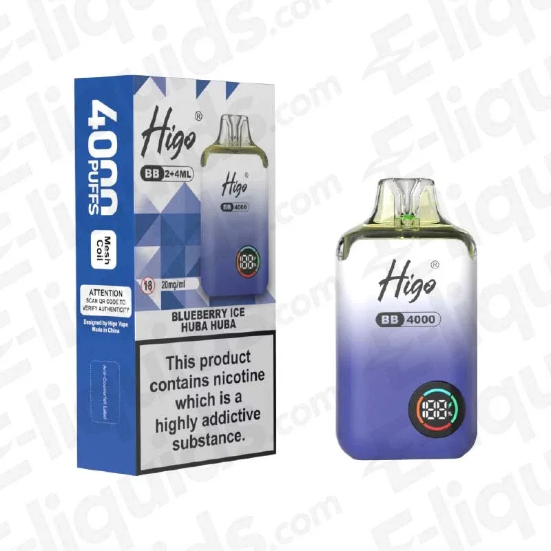Higo BB 4000 Blueberry Ice Huba Huba Prefilled Pod Kit