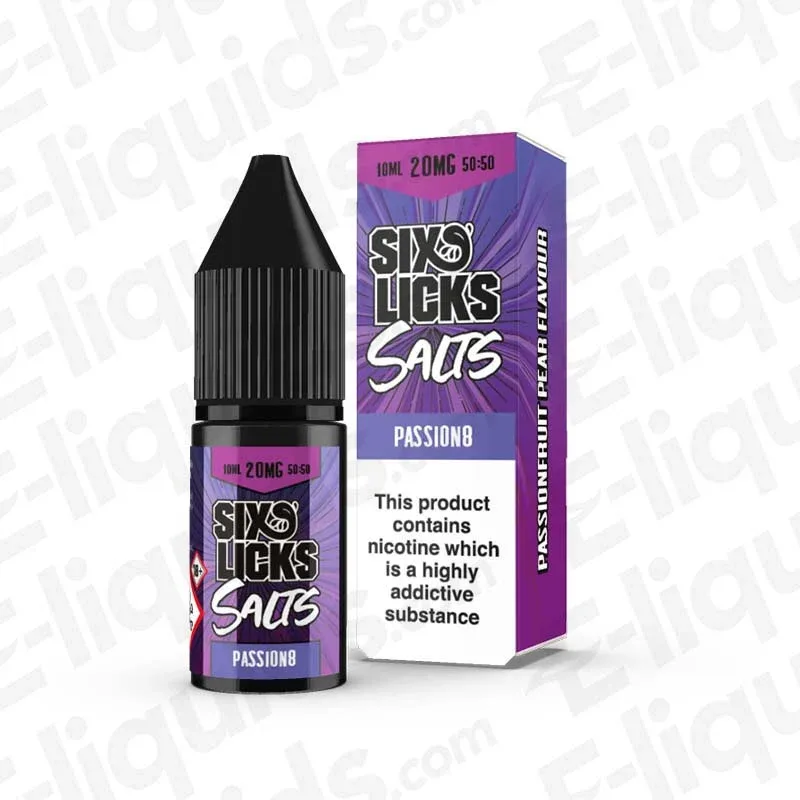Six Licks Passion8 Nic Salt
