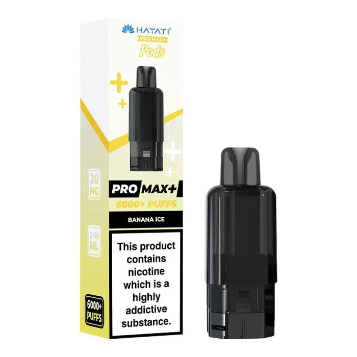 Hayati Pro Max Plus 6000 - Banana Ice Refill Pod