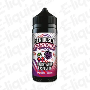 Doozy Vape Co Cherry Sour Raspberry Seriously Fusionz 100ml Shortfill Vape Juice