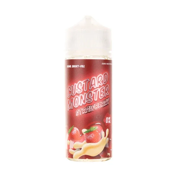 Strawberry 100ml Shortfill E-Liquid by Custard Monster