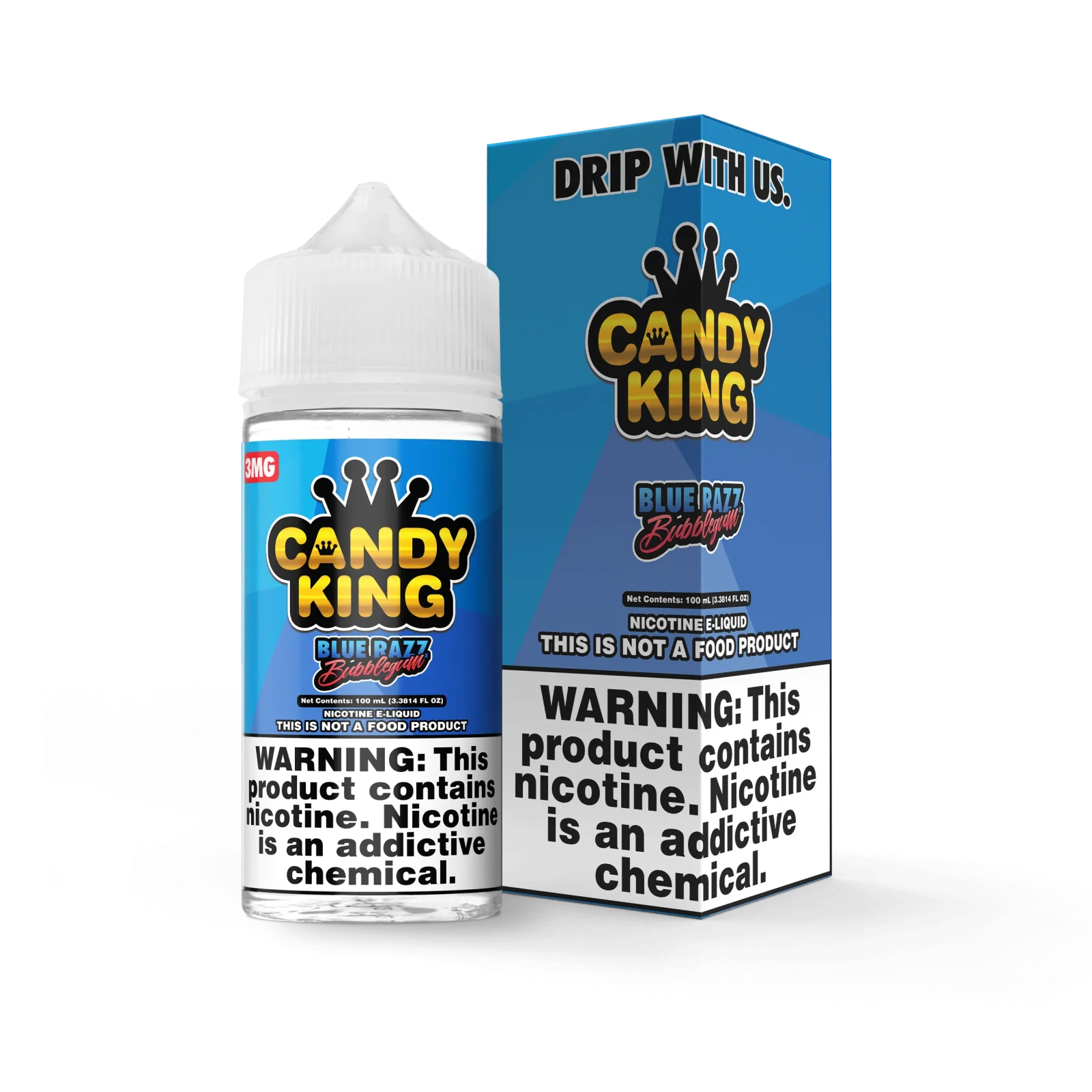 Blue Razz Bubblegum - Candy King - 100mL