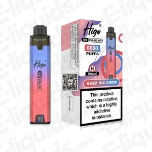Higo BB Pulse Razz Ice Chew Prefilled Pod Kit