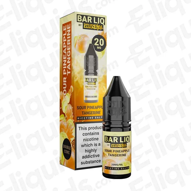Zeus Juice Sour Pineapple Tangerine Bar Liq Nic Salt