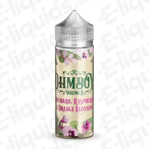 Ohm Boy Rhubarb Raspberry Orange Blossom 100ml Shortfill Vape Juice