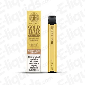 Gold Bar Reload Vanilla Cream Tobacco Prefilled Pod Kit