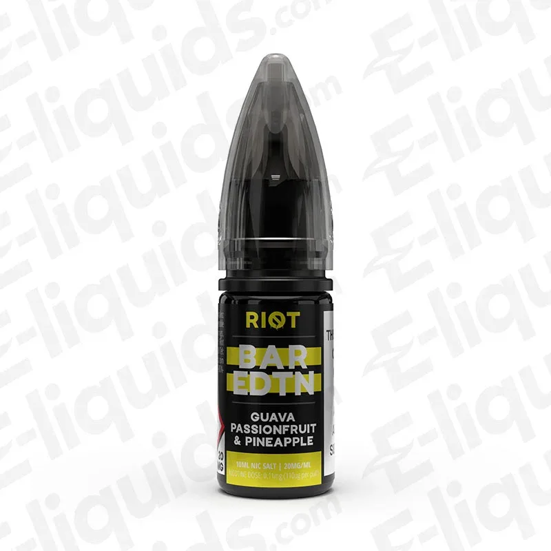 Riot Squad Bar Edition Guava Passionfruit Pineapple Nic Salt