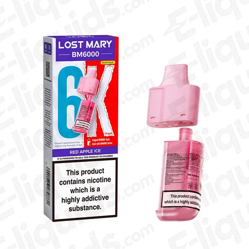 Lost Mary BM6000 Red Apple Ice Prefilled Pod