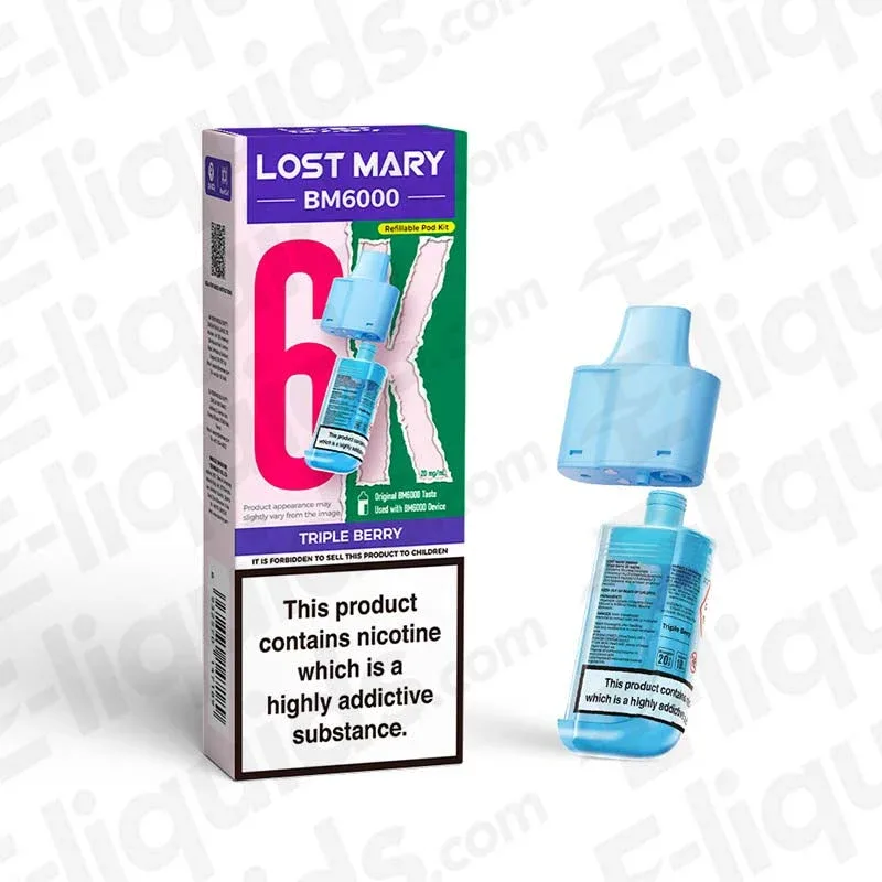 Lost Mary BM6000 Triple Berry Prefilled Pod
