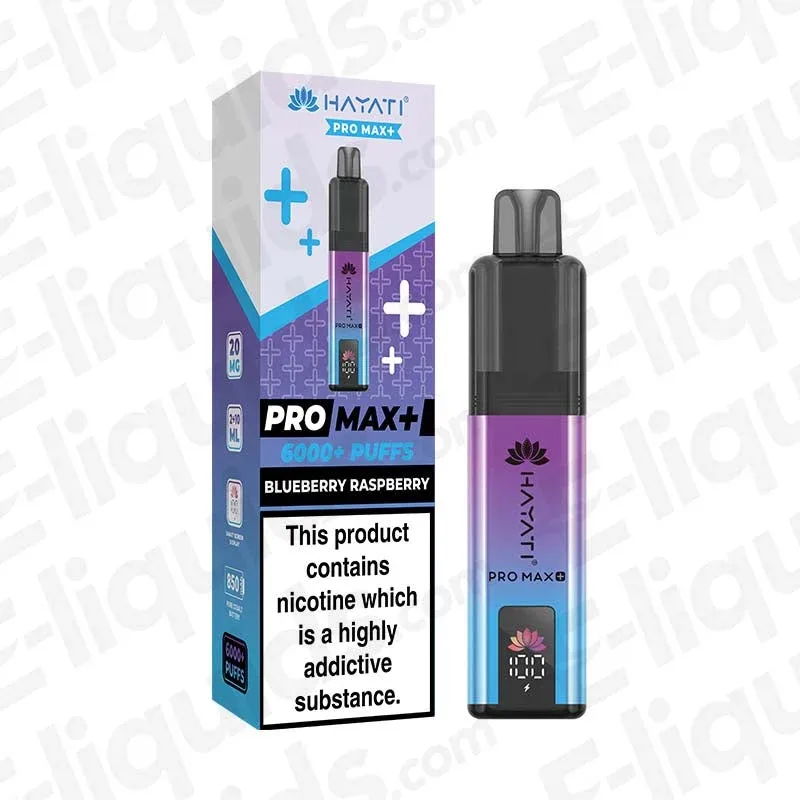 Hayati Pro Max 6K Blueberry Raspberry Prefilled Pod Kit - Image 2