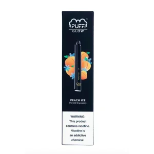 PUFF BAR GLOW PEACH ICE DISPOSABLE POD SYSTEM