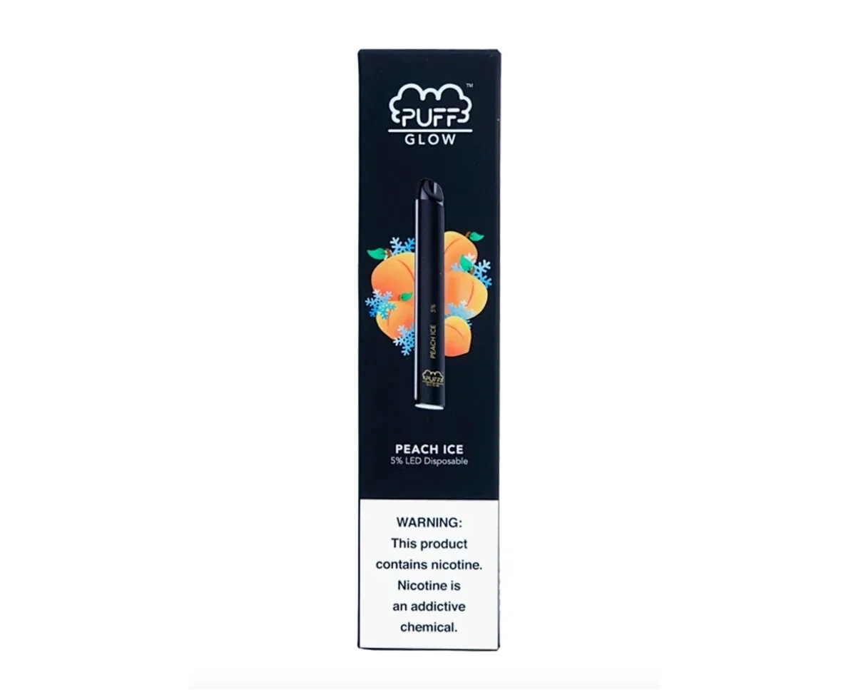 PUFF BAR GLOW PEACH ICE DISPOSABLE POD SYSTEM