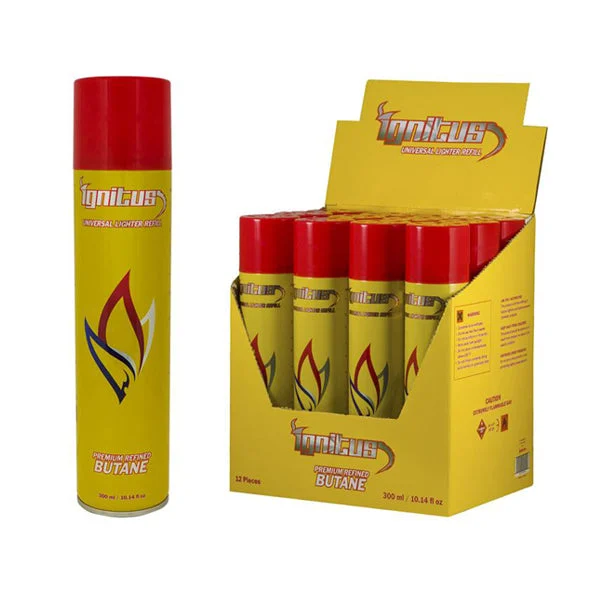 Ignitus Premium Refined Butane Universal Lighter Refill 300ml (SAS)