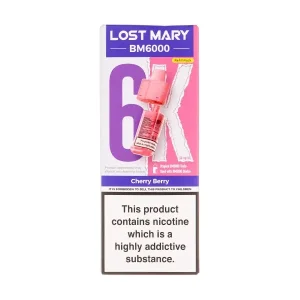Cherry Berry BM6000 Prefilled Pod + Refill by Lost Mary
