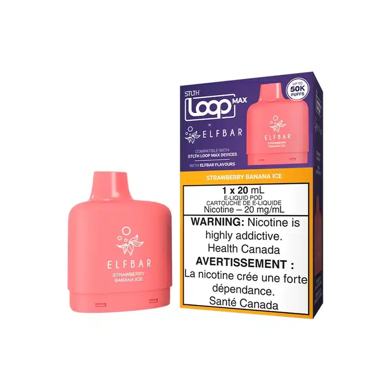 STLTH LOOP MAX x ELFBAR Strawberry Banana Ice (4/box)