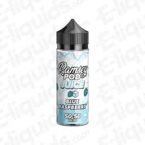 Ramsey E-Liquids Blue Raspberry On Ice Ramsey Pod Juice 100ml Shortfill Vape Juice
