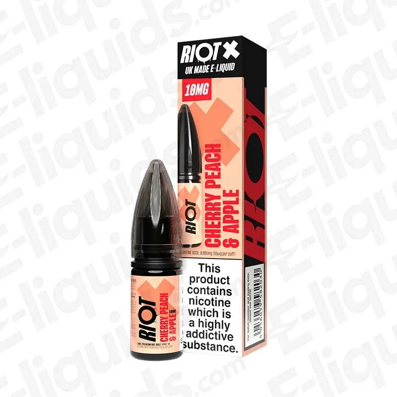 Riot Squad X Cherry Peach & Apple Nic Salt - Image 2