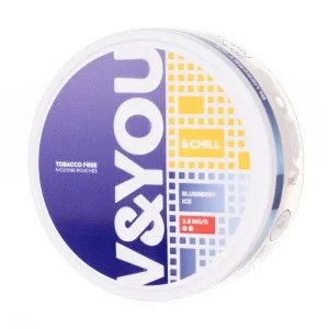 Blueberry Ice &Chill Nicotine Pouches by V&YOU