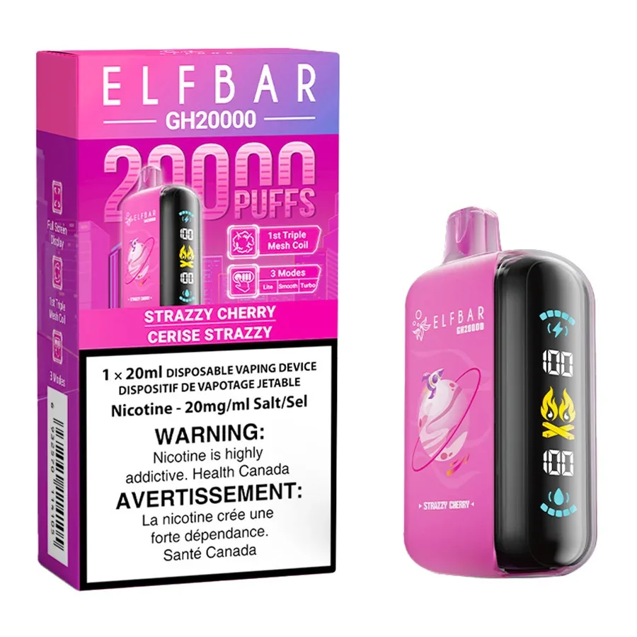 Elf Bar GH20K Disposable Vape Device - Strazzy Cherry 20ml