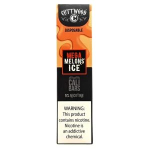 Cuttwood x Cali Bar 5% Disposable Device, Mega Melons Ice